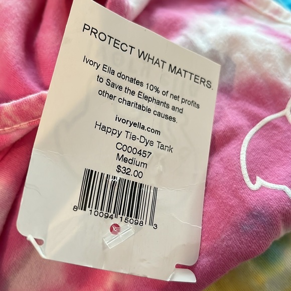 NWT - Ivory Ella Happy Tie-Dye Tank Top Woman's M - Picture 5 of 6